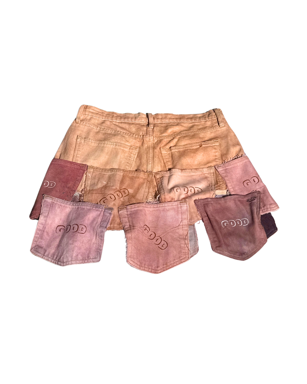 Compartmentalize Reimagined pocket-flap mini skirt, back, 1-of-1 NYFW SS27 by RICHOUTHEBOX