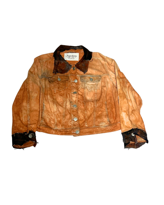 Fronto burnt-orange cropped jacket, front, 1-of-1 NYFW SS27 by RICHOUTHEBOX
