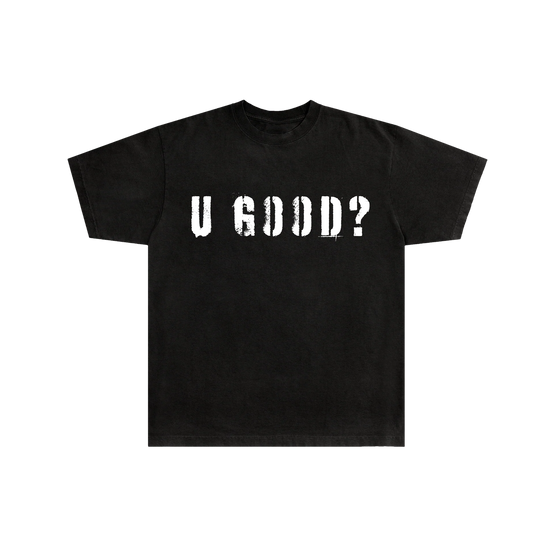 U GOOD? (choose color) – Upcycled Streetwear Tee by RICHOUTHEBOX, NYC upcycled denim streetwear brand