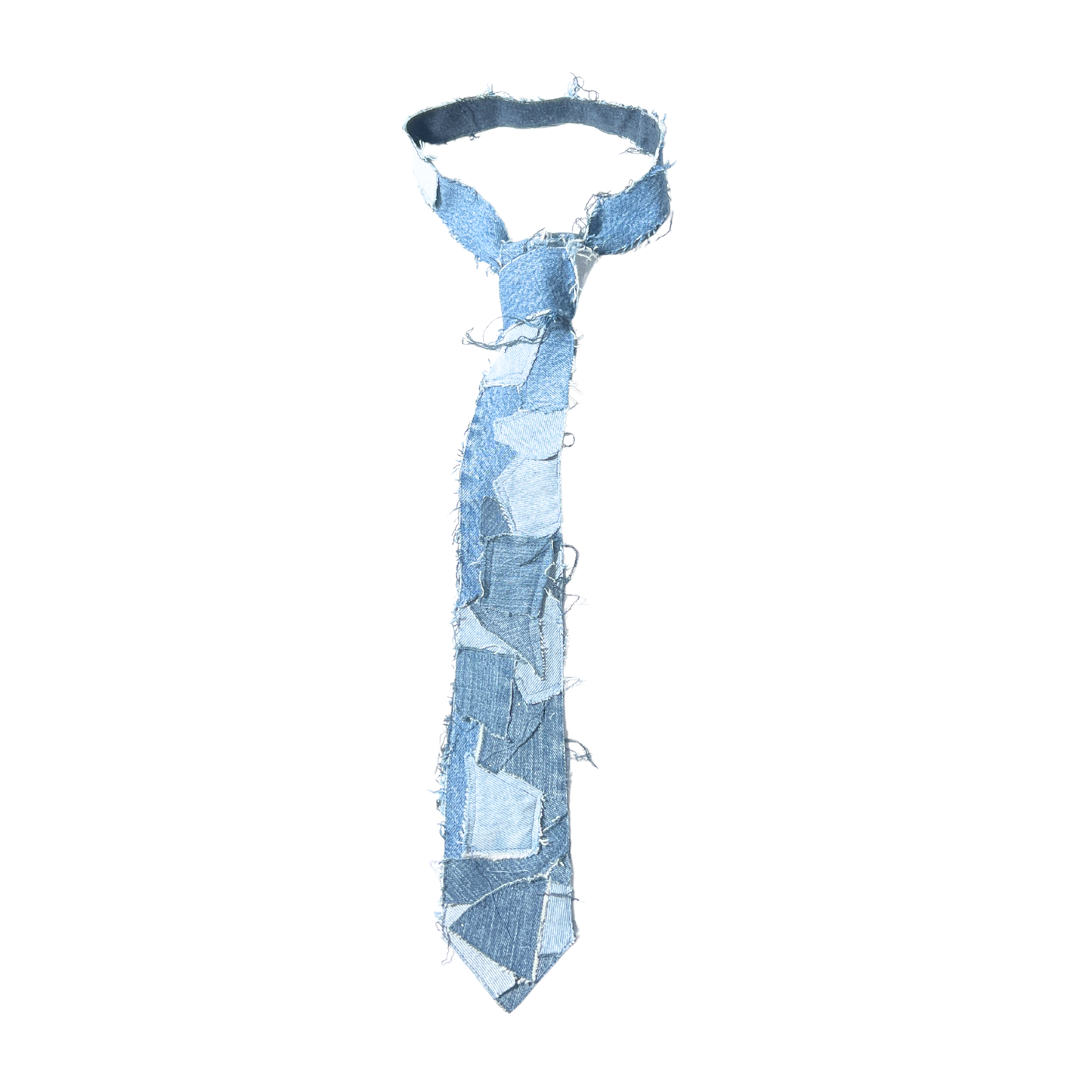 Patchwork Denim Tie