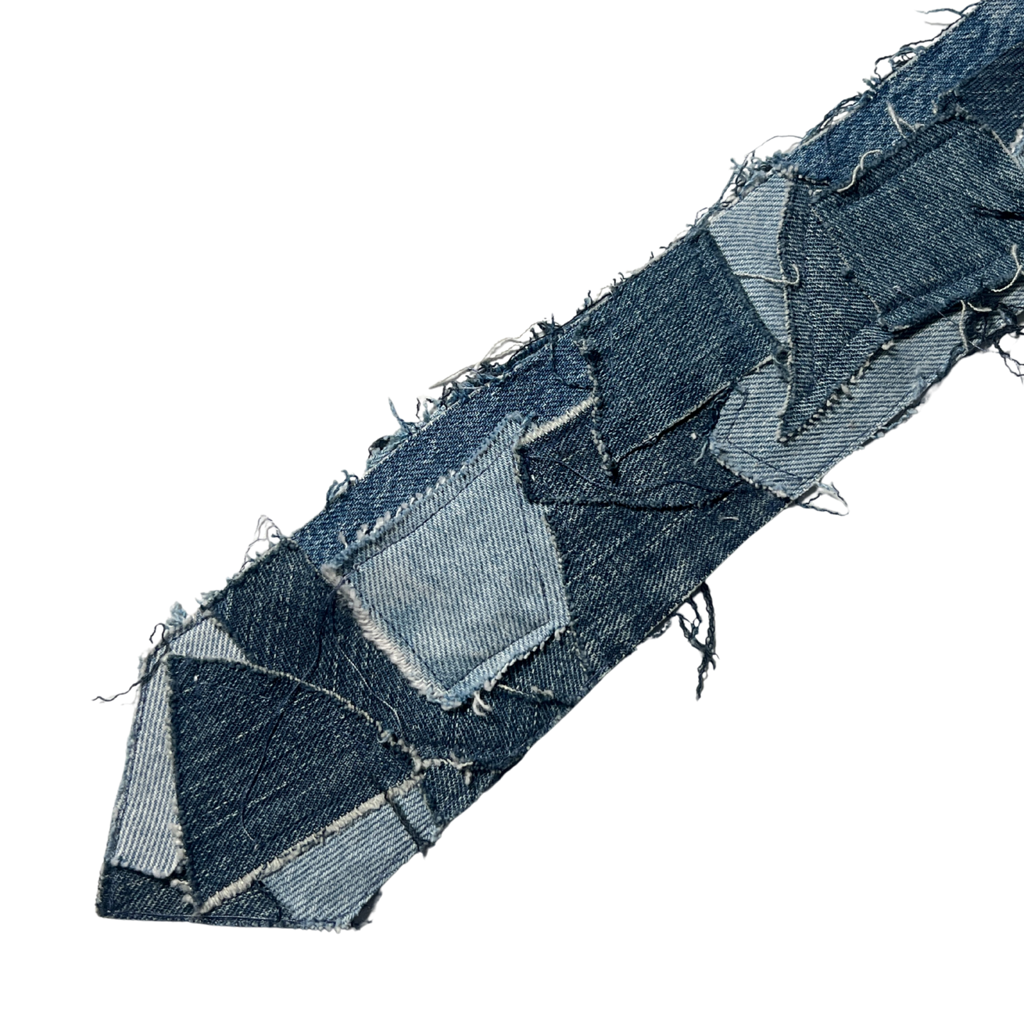 Patchwork Denim Tie