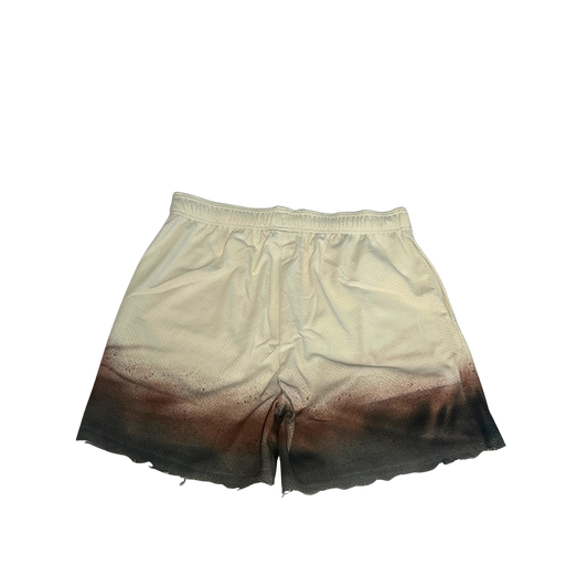 Burnt Mesh Shorts – Upcycled Mesh Shorts by RICHOUTHEBOX, NYC upcycled denim streetwear brand