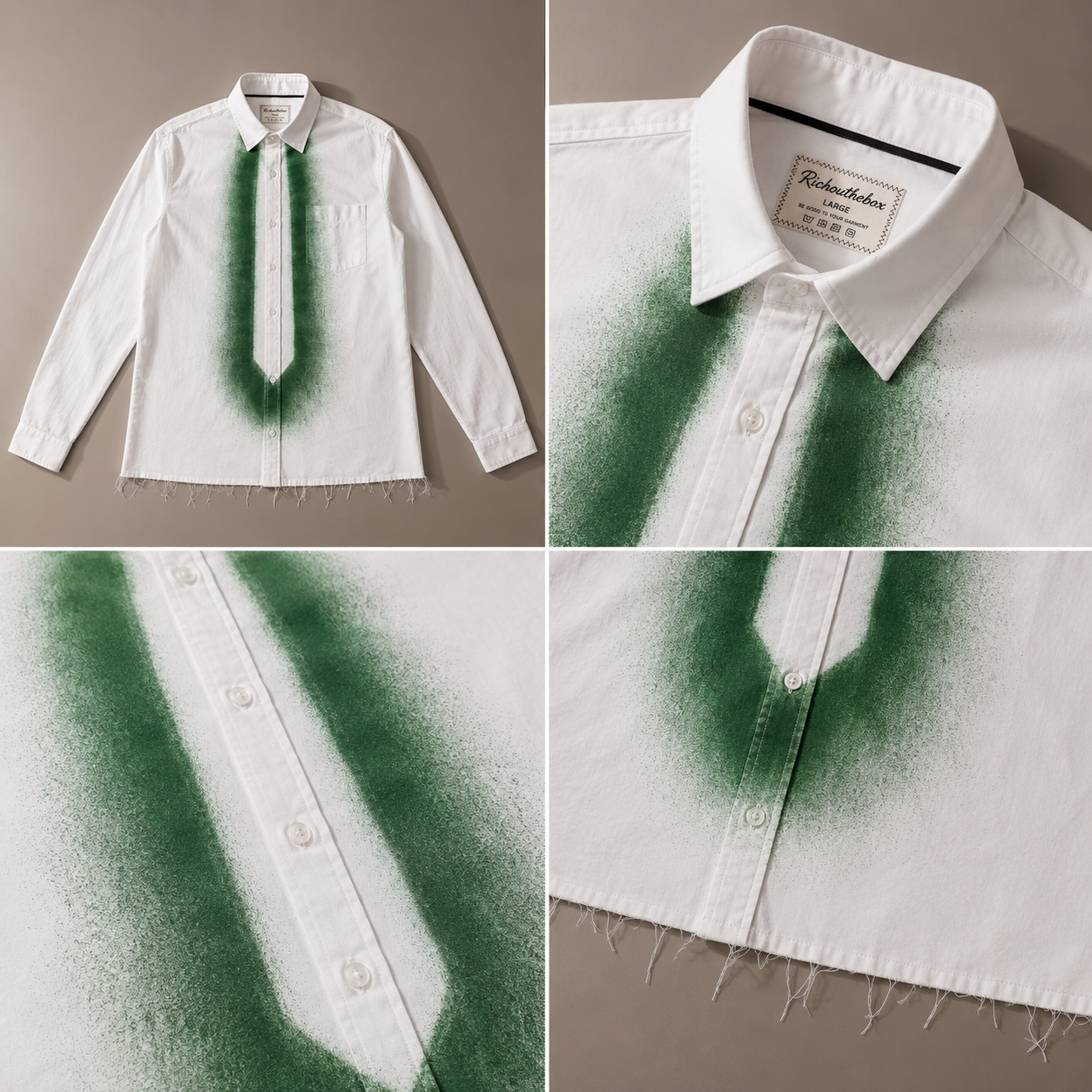 "Tie Negative" - Green