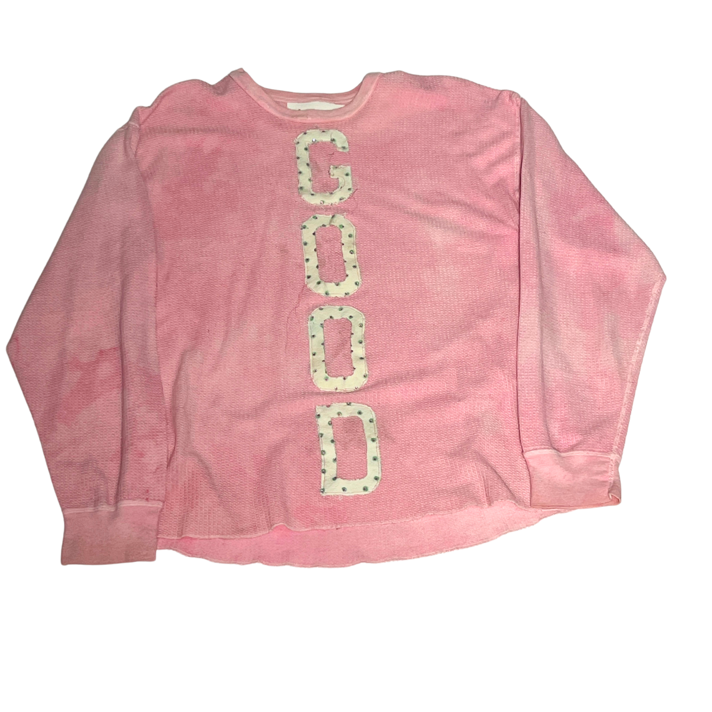"GOOD" Pink Pullover