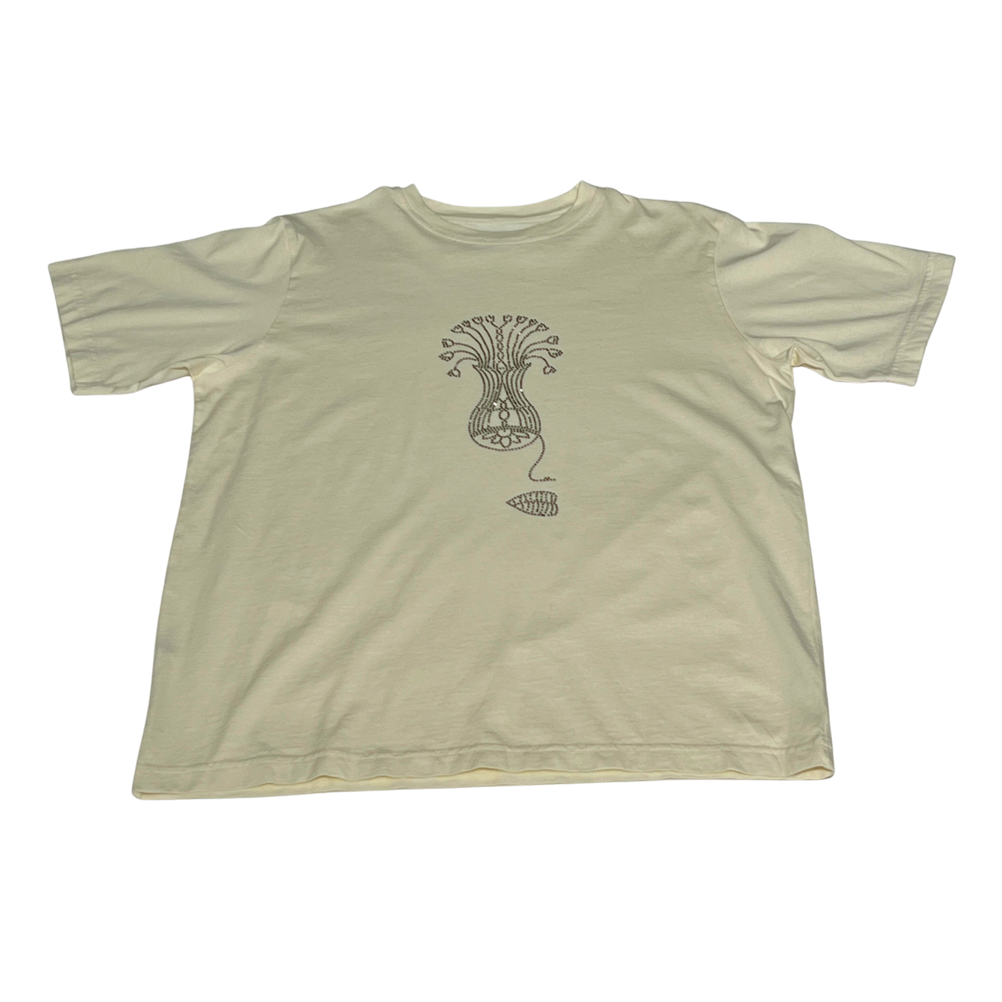 "Flowerpoteye" Rhinestone Tee