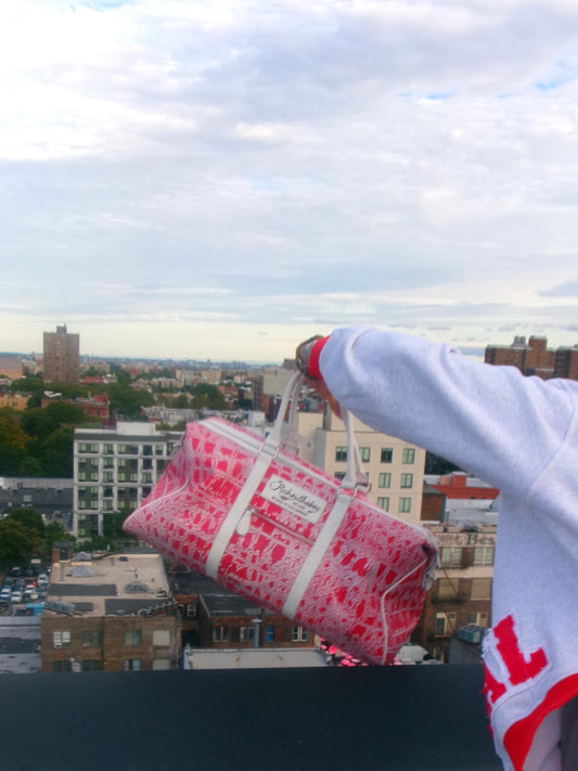 ROTB Red Croc Duffle, NYFW sample, RICHOUTHEBOX NYC — view 1