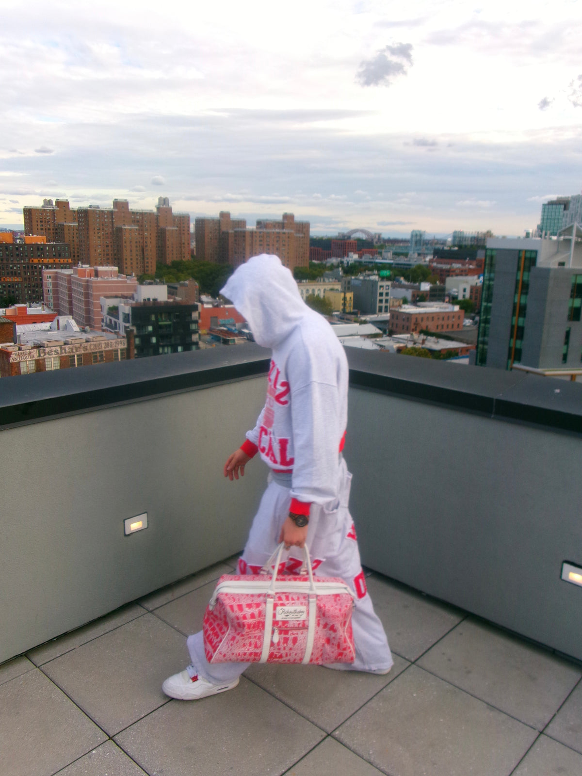 ROTB Red Croc Duffle, NYFW sample, RICHOUTHEBOX NYC — view 3