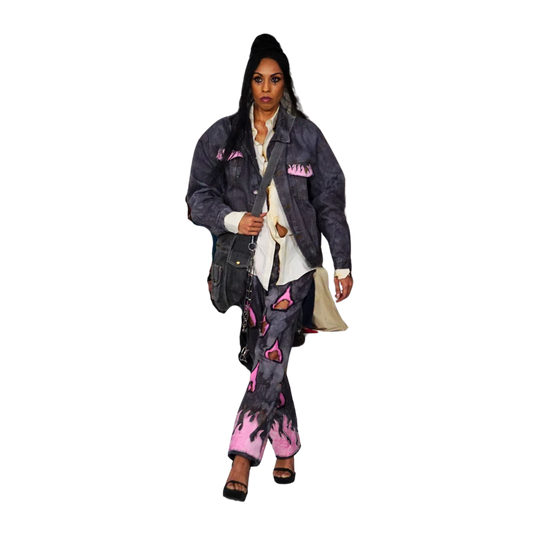 Burning Passion (Grey and Pink)
