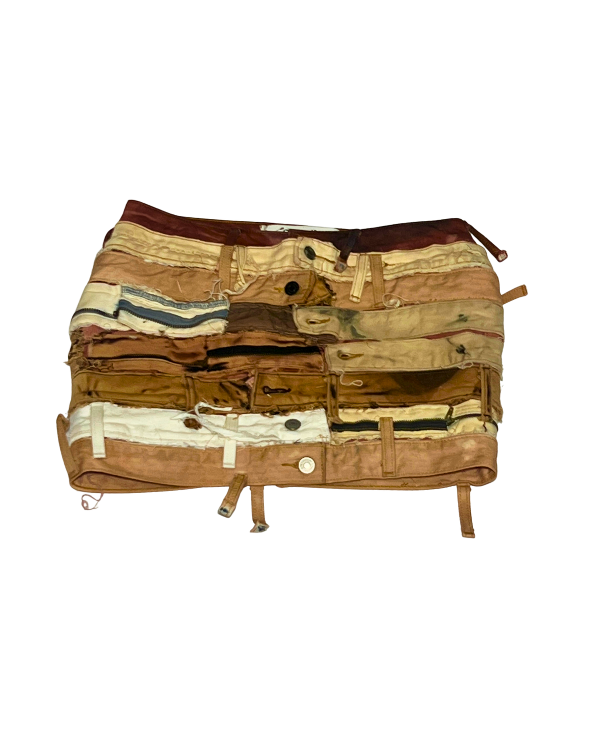 Band Set stacked waistband mini skirt, 1-of-1 NYFW SS27 by RICHOUTHEBOX