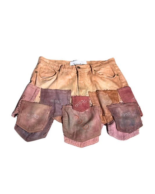 Compartmentalize Reimagined pocket-flap mini skirt, front, 1-of-1 NYFW SS27 by RICHOUTHEBOX
