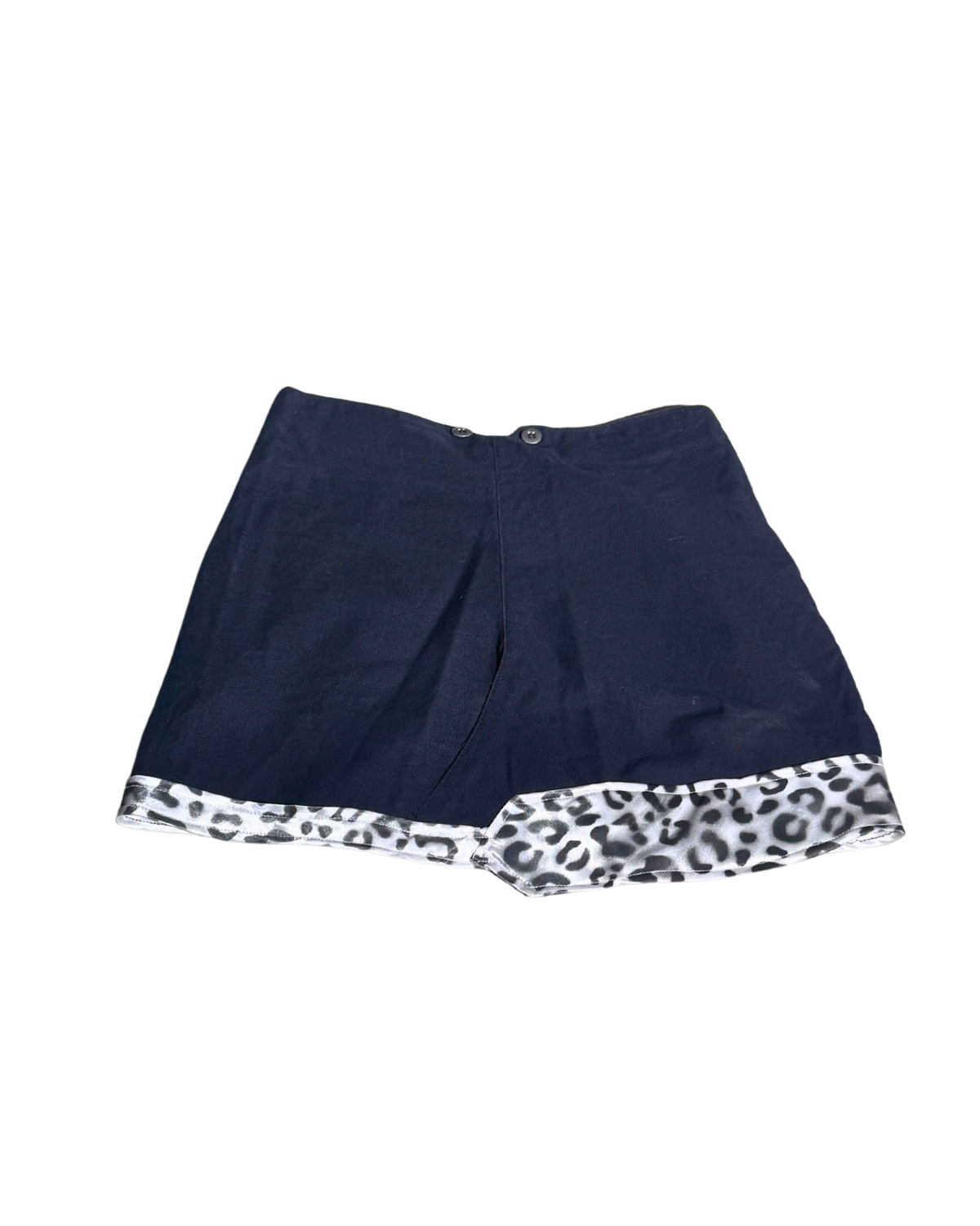 On Your Minds black mini skirt with GOOD stencil, back, 1-of-1 NYFW SS27 by RICHOUTHEBOX