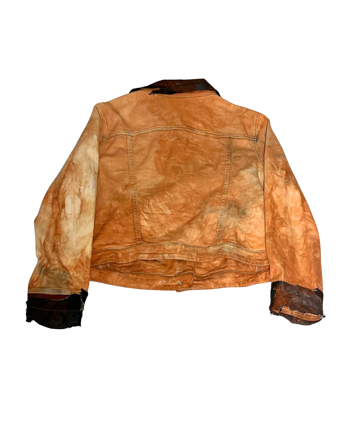 Fronto burnt-orange cropped jacket, back, 1-of-1 NYFW SS27 by RICHOUTHEBOX