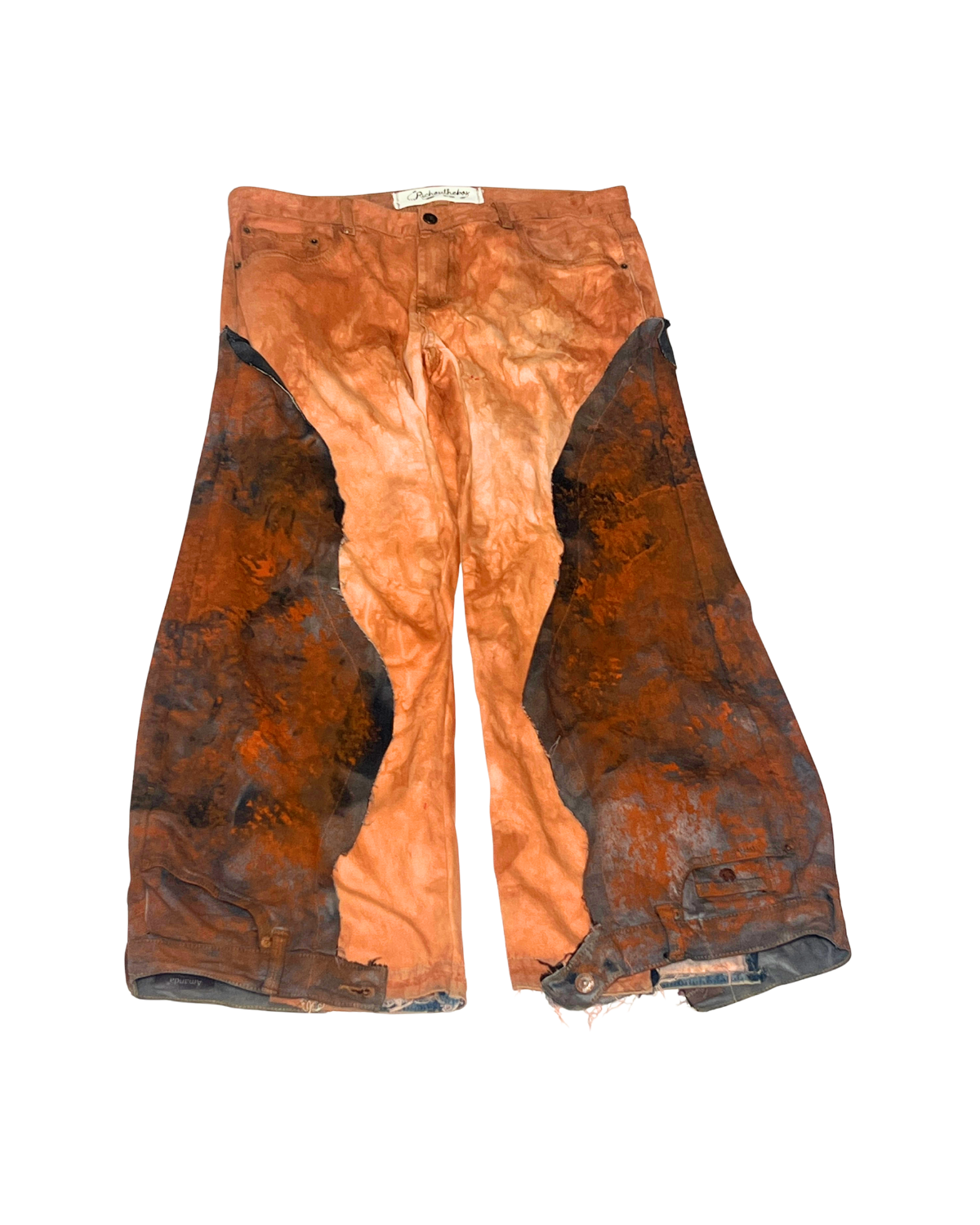 Fronto rust contrast-panel pants, front, 1-of-1 NYFW SS27 by RICHOUTHEBOX
