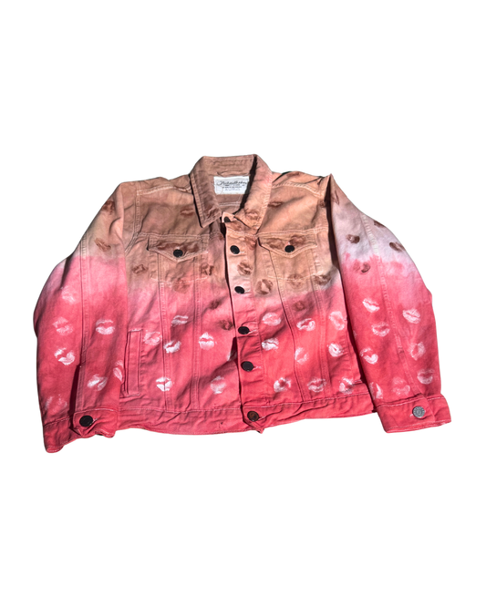 If Words Were Colors rose ombré jacket, front, 1-of-1 NYFW SS27 by RICHOUTHEBOX