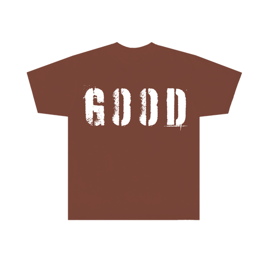 GOOD Tee (Brown/White)
