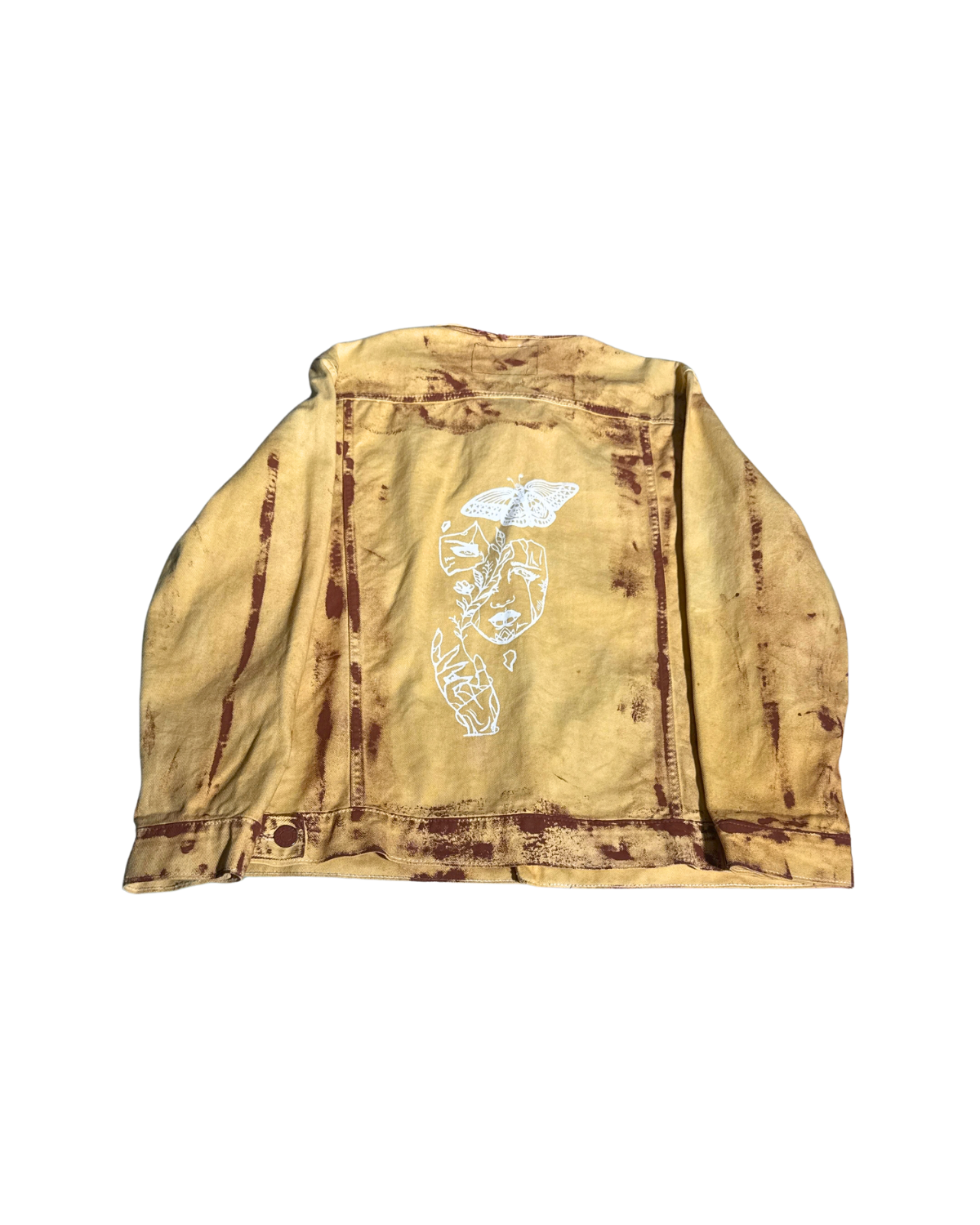 Sunshine golden yellow jacket, back with emblem, 1-of-1 NYFW SS27 by RICHOUTHEBOX