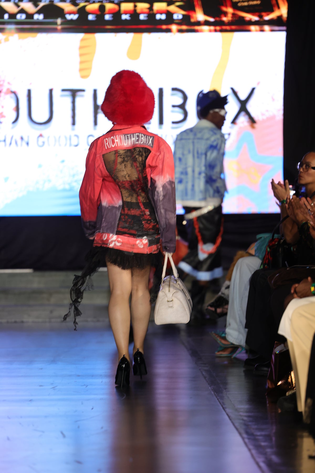 Molten Muse NYFW SS27 runway look, RICHOUTHEBOX NYC — view 1