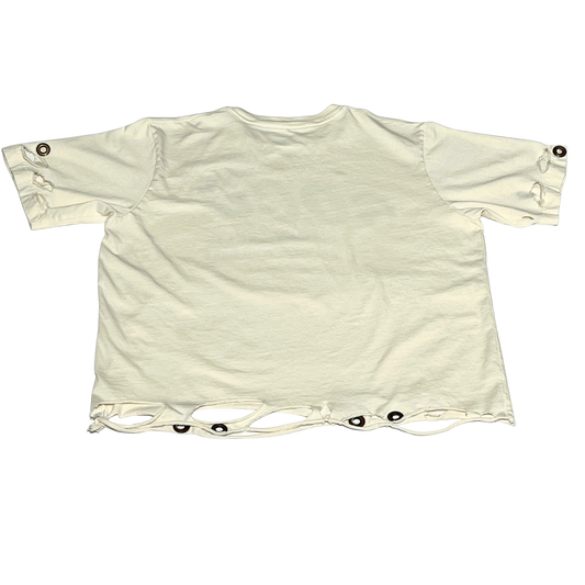 GOODARE (Neutral) – Upcycled Organic Cotton Tee by RICHOUTHEBOX, NYC upcycled denim streetwear brand
