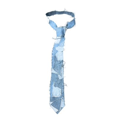 Patchwork Denim Tie