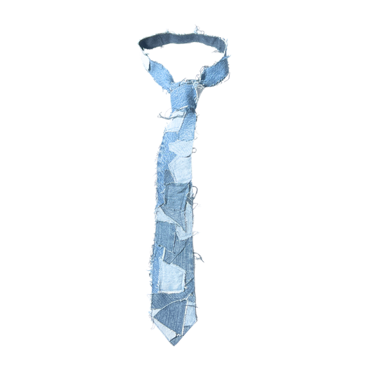 Patchwork Denim Tie