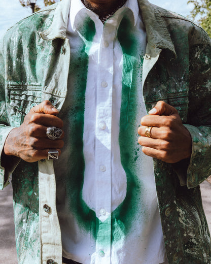 "Tie Negative" - Green
