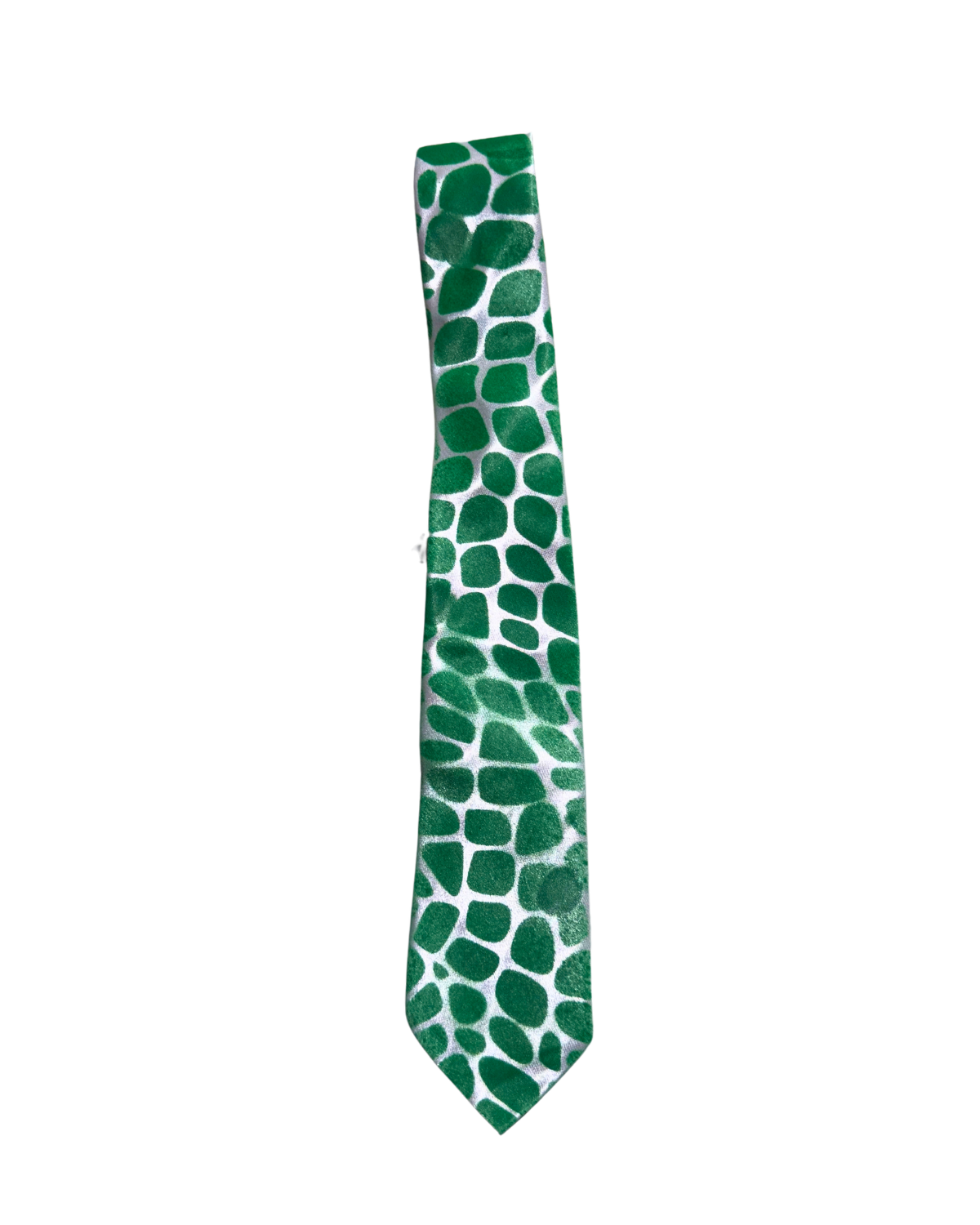 Croc Tie (Green) forest green croc-pattern tie, 1-of-1 NYFW SS27 accessory by RICHOUTHEBOX