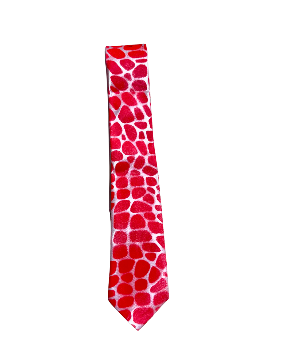 Croc Tie (Red) red and white croc-pattern tie, 1-of-1 NYFW SS27 accessory by RICHOUTHEBOX