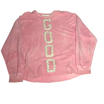 "GOOD" Pink Pullover