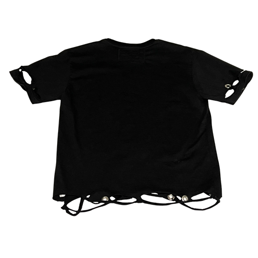 GOODARE (Silver) – Upcycled Organic Cotton Tee by RICHOUTHEBOX, NYC upcycled denim streetwear brand