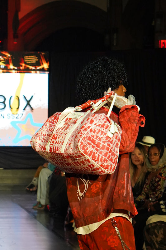 ROTB Red Croc Duffle, NYFW sample, RICHOUTHEBOX NYC — view 2