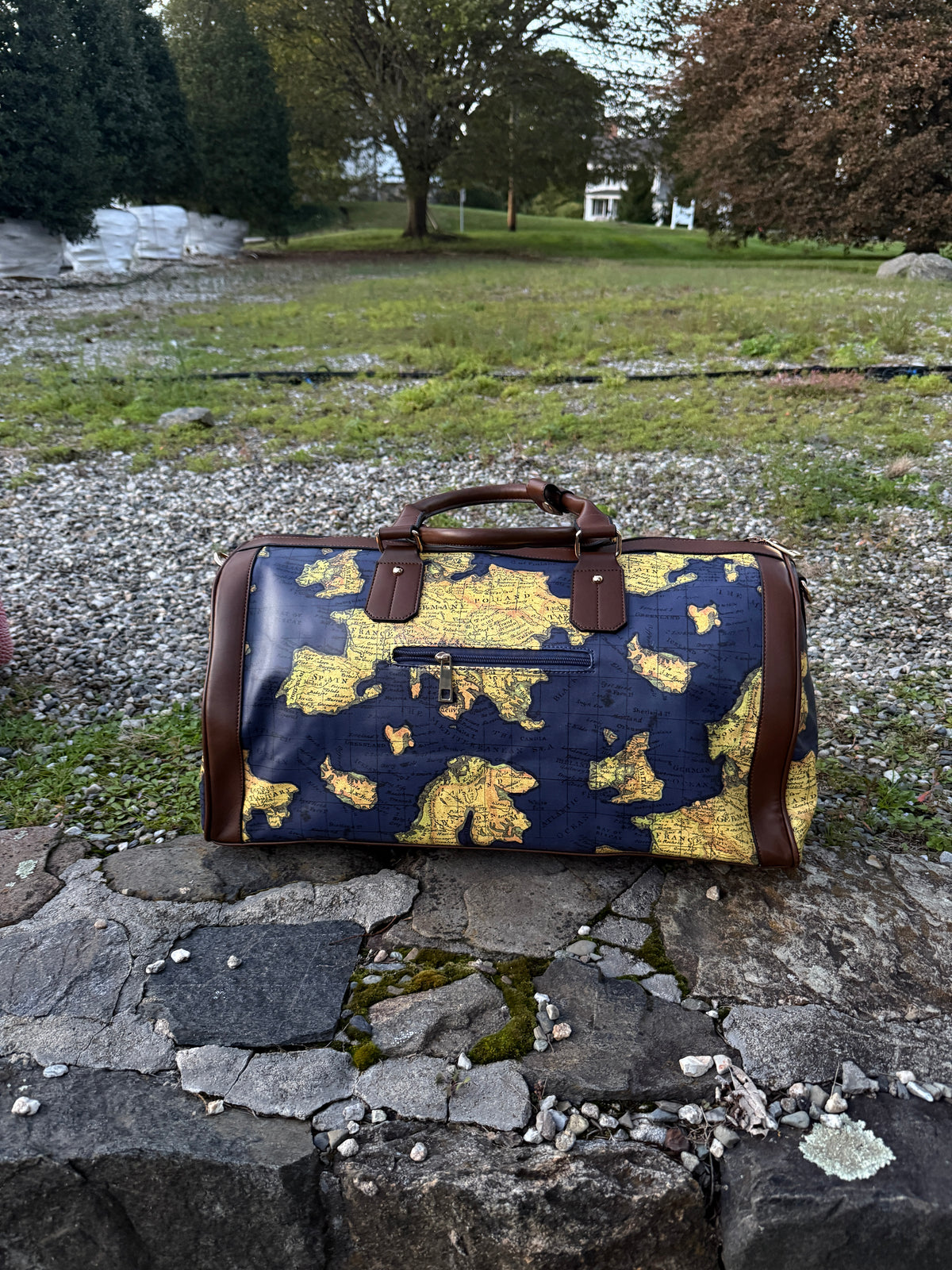 GOODIE BAG V2 World Tour Blue map-print duffle, RICHOUTHEBOX NYC — view 4