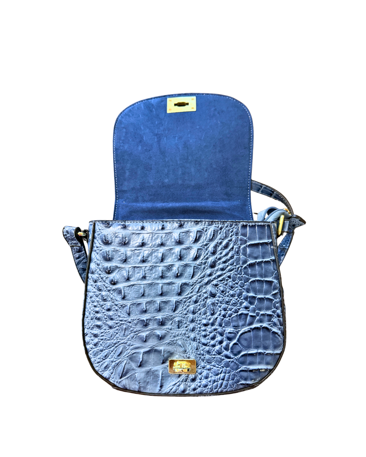 Painter Saddle Bag 1 of 1 with flap open showing turn-lock