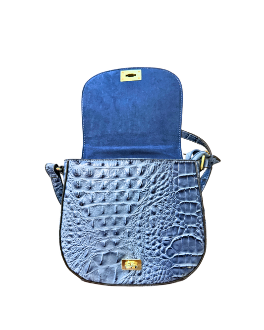 Painter Saddle Bag 1 of 1 with flap open showing turn-lock