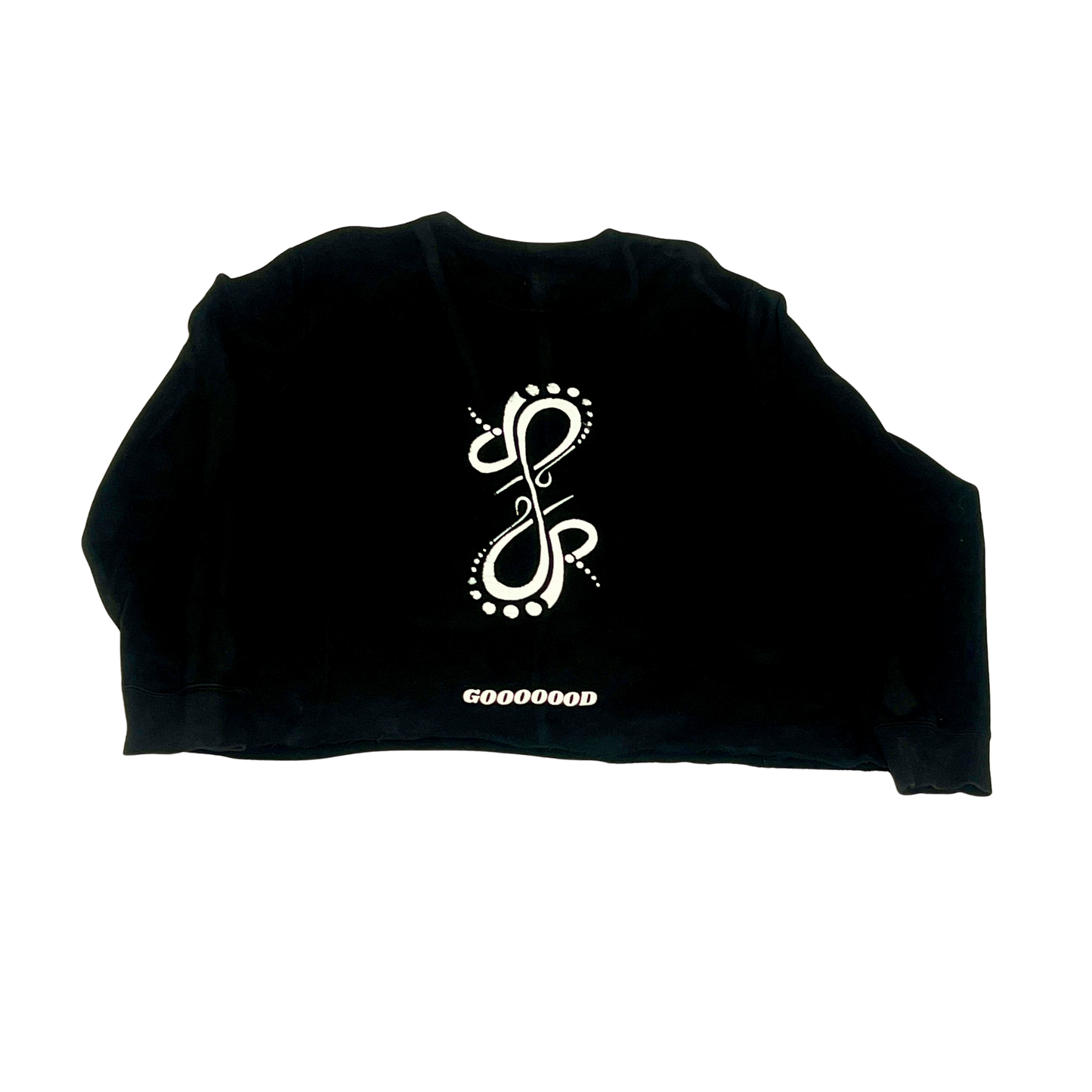 "GOOD" Embroidered Tee (black)