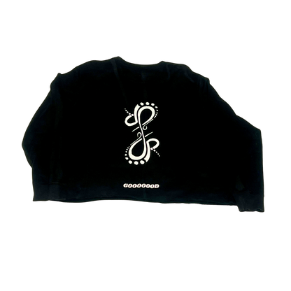 "GOOD" Embroidered Tee (black)