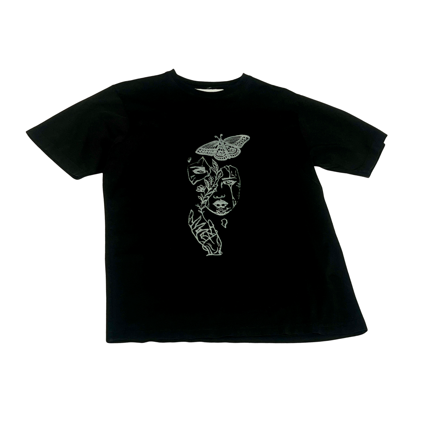 "Split face" Tee (black)