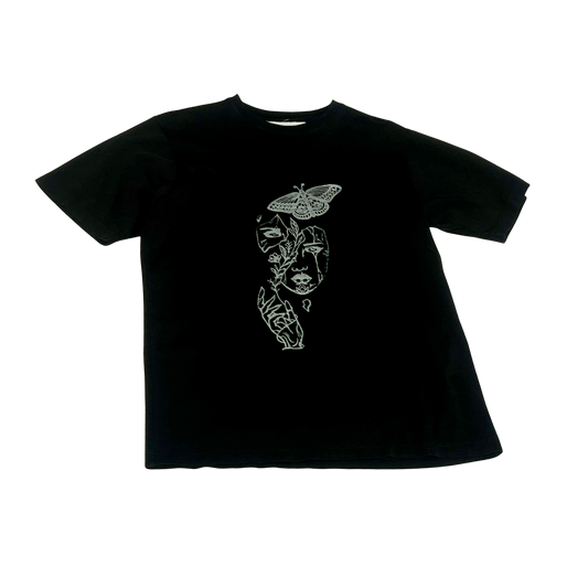 "Split face" Tee (black)