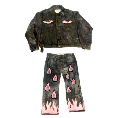 NYFW FW25: "Burning Passion" pink (Top: Men's M | Bottoms 32/30)